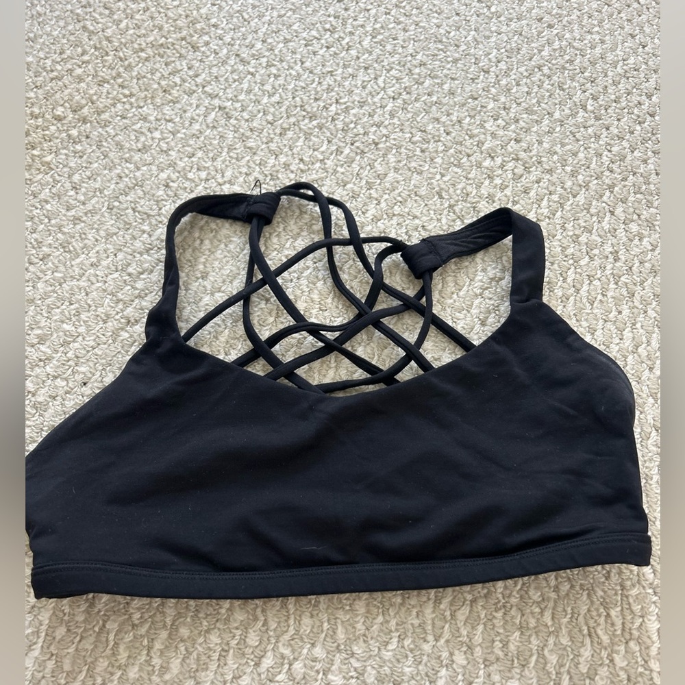 Black Lulu Bra with Strappy Back